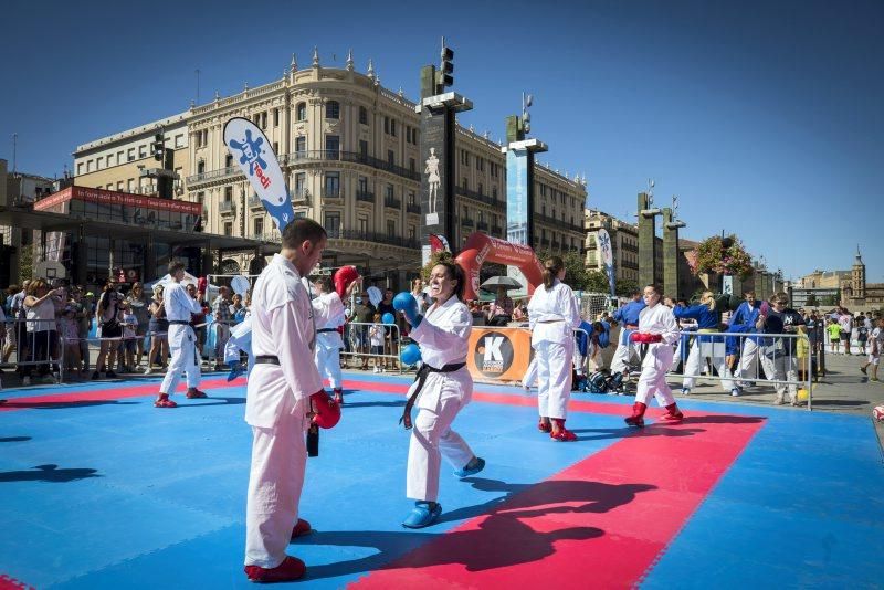 Día del Deporte en la Calle en la Plaza del Pilar de Zaragoza