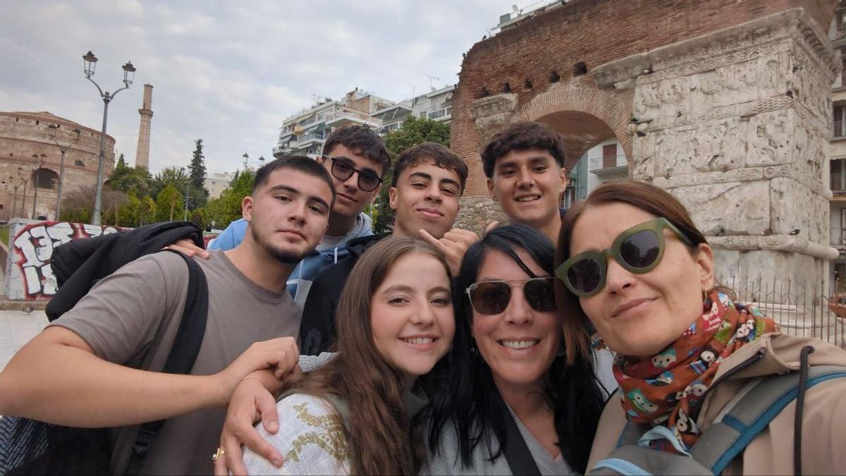 Alumnos del instituto en uno de sus viajes de corta estancia