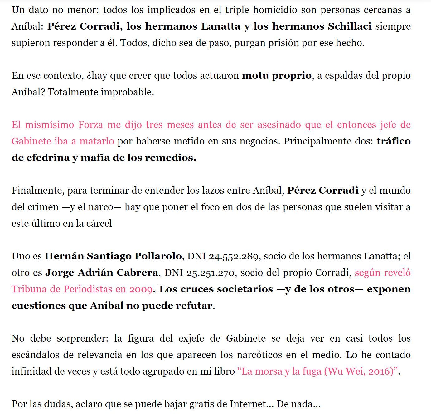 Hernán Santiago Pollarolo, citado como socio de los hermanos Lanatta