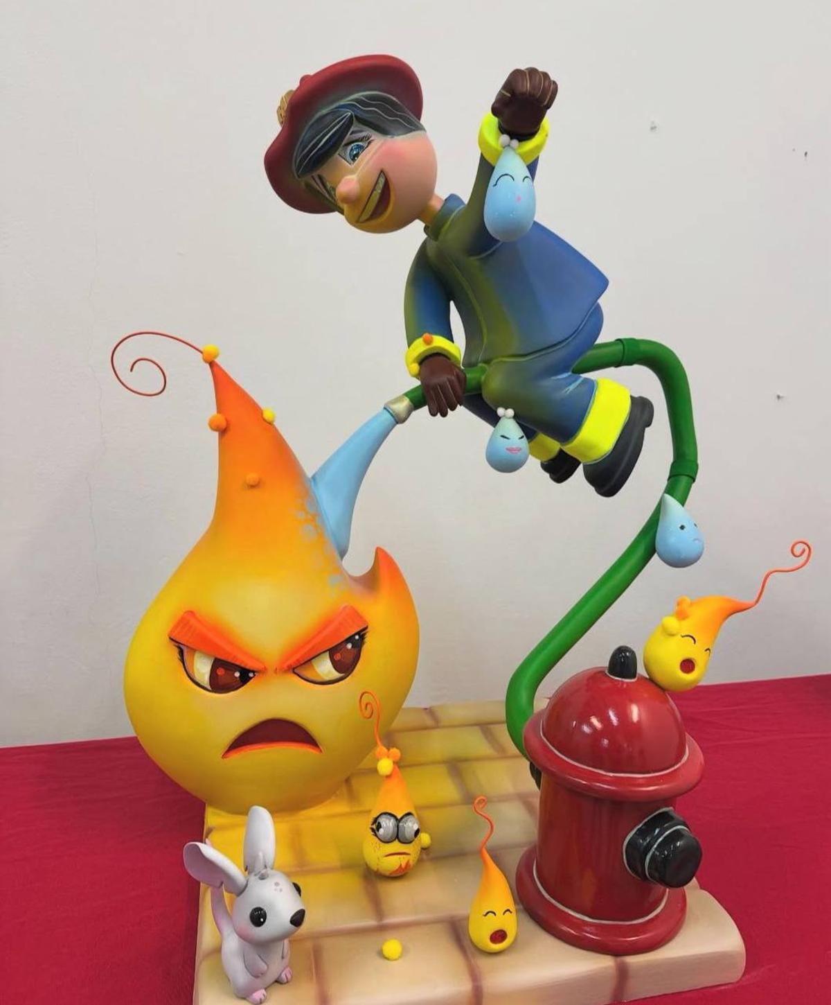 Ninot indultat de la falla de les Moreretes de Castelló, primer premio en la categoría infantil.