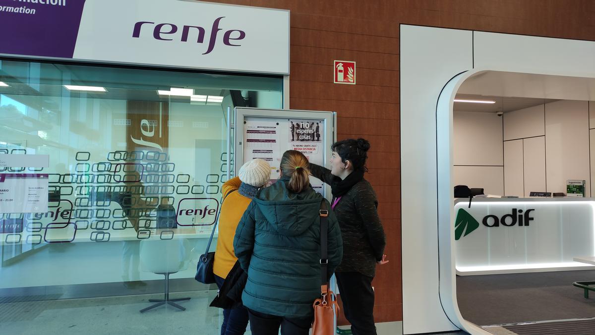 Imagen del vestíbulo de la nueva estación de Antequera.