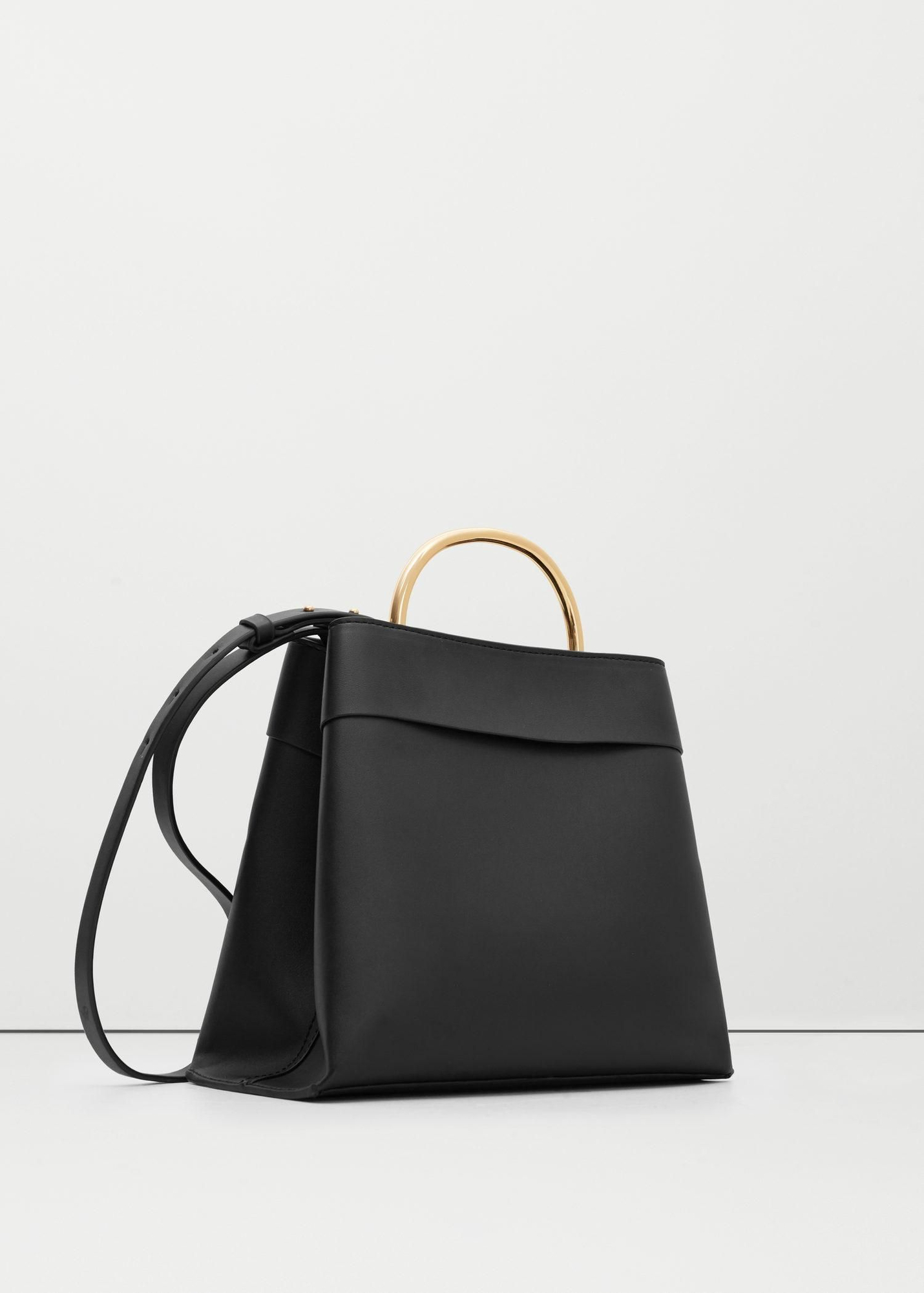 Bolso tote negro, Mango