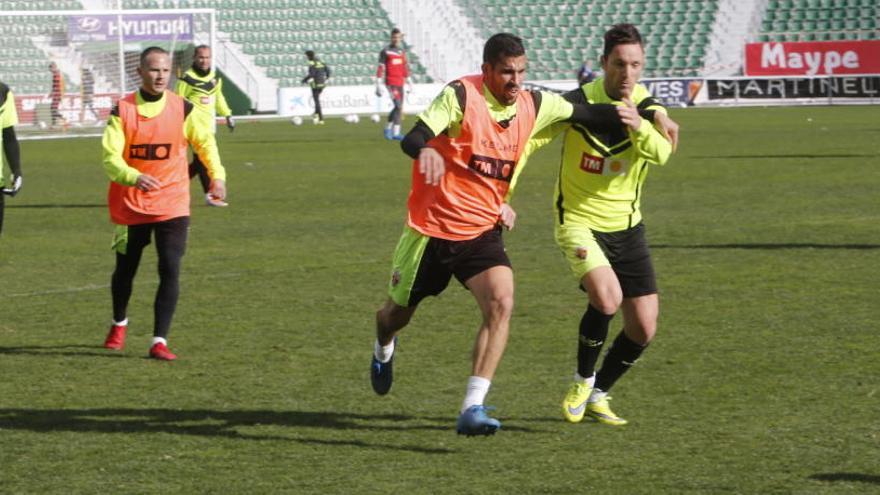 Tekio, esta mañana, en la primera sesión de trabajo del año del equipo