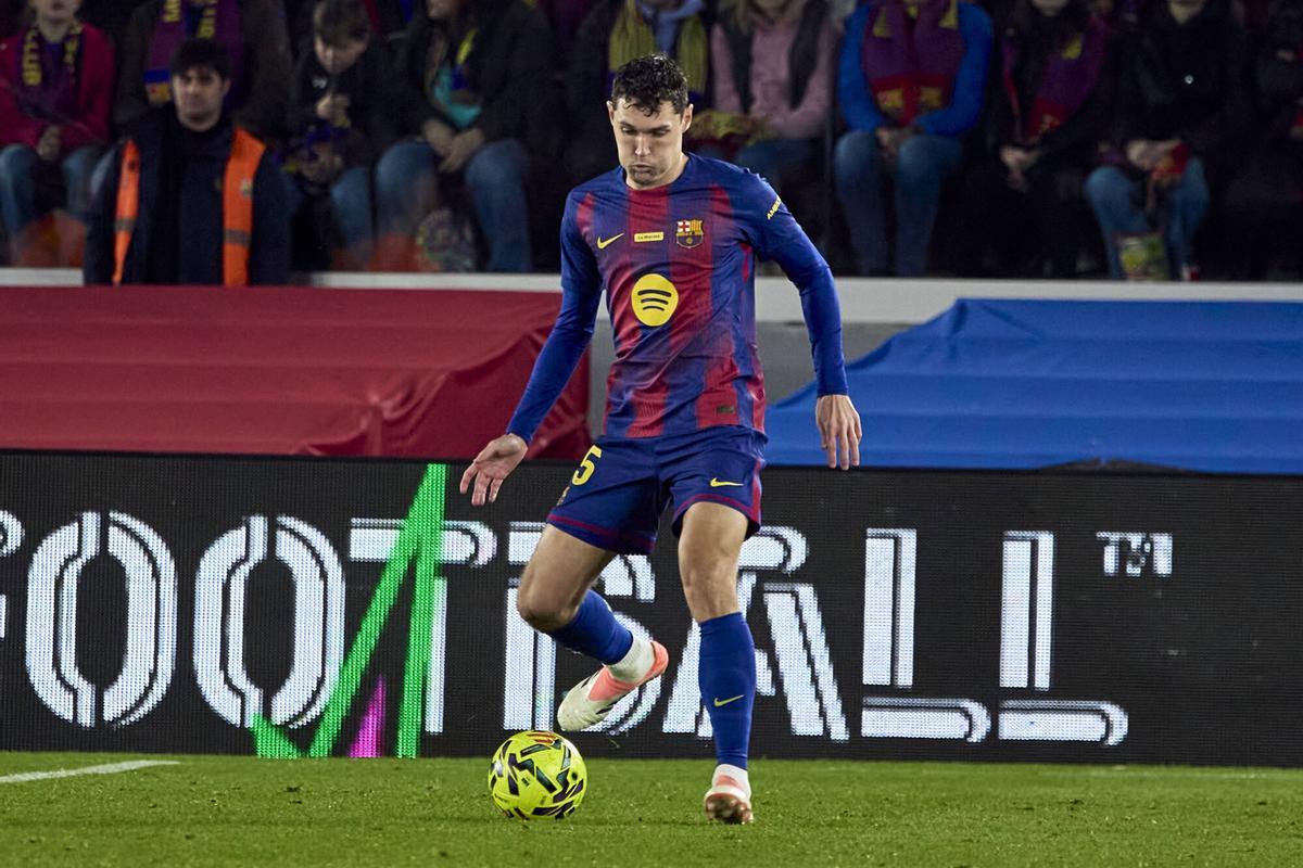Christensen, en el partido liguero entre Barça y Osasuna