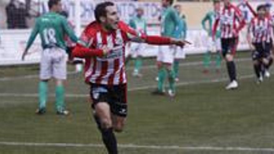 David Ferreiro celebra el gol.