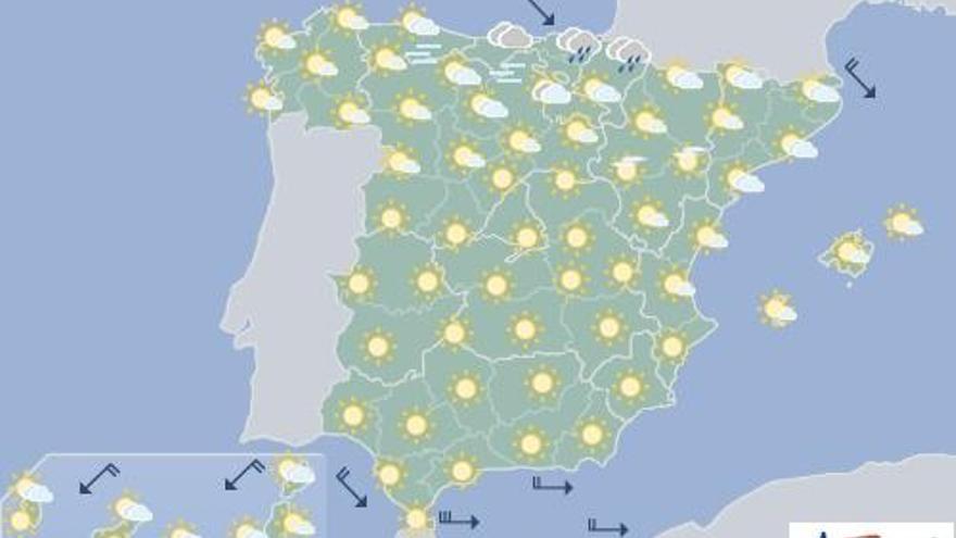 Nubes al norte y despejado en el resto de Canarias