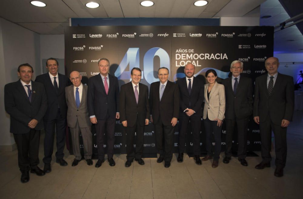 Gala de los 40 años de democracia local en Levante-EMV