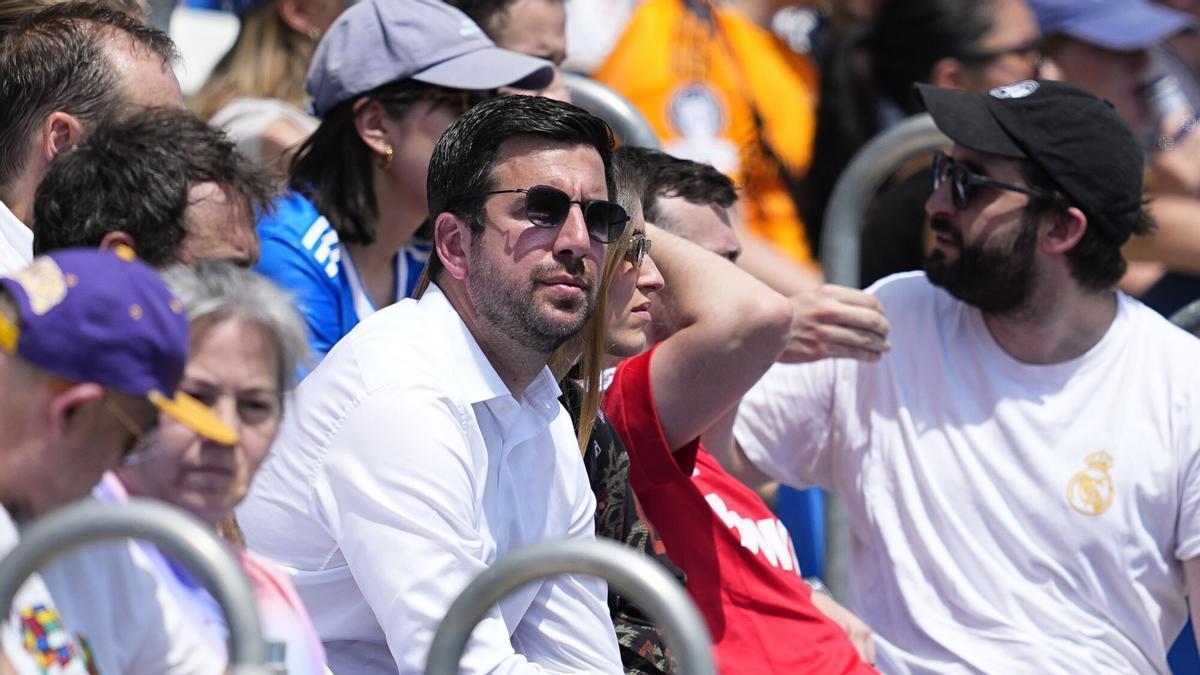 Enrique Riquelme, este domingo en el Real Madrid-Granada de Liga F.