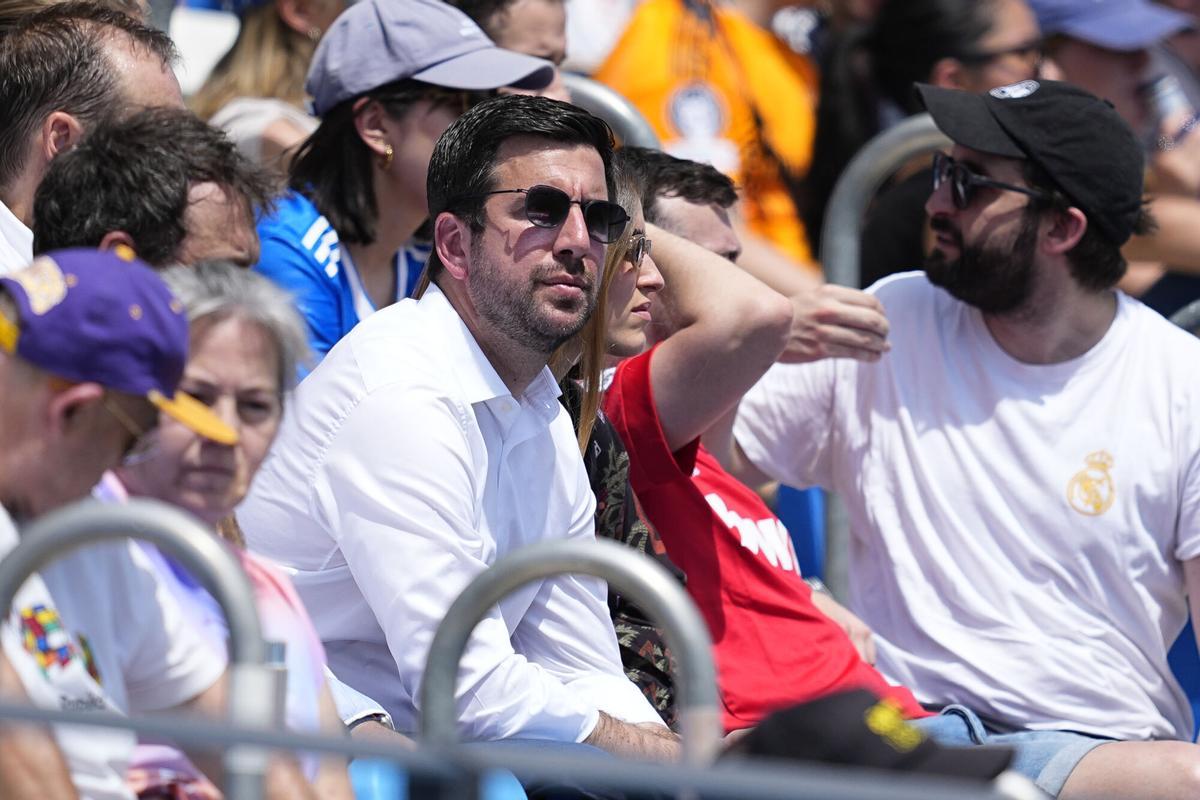 Enrique Riquelme, este domingo en el Real Madrid-Granada de Liga F.