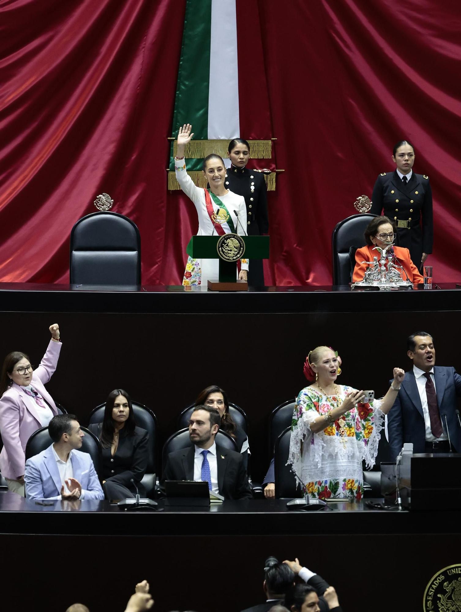 La toma de posesión de Sheinbaum como presidenta de México, en imágenes