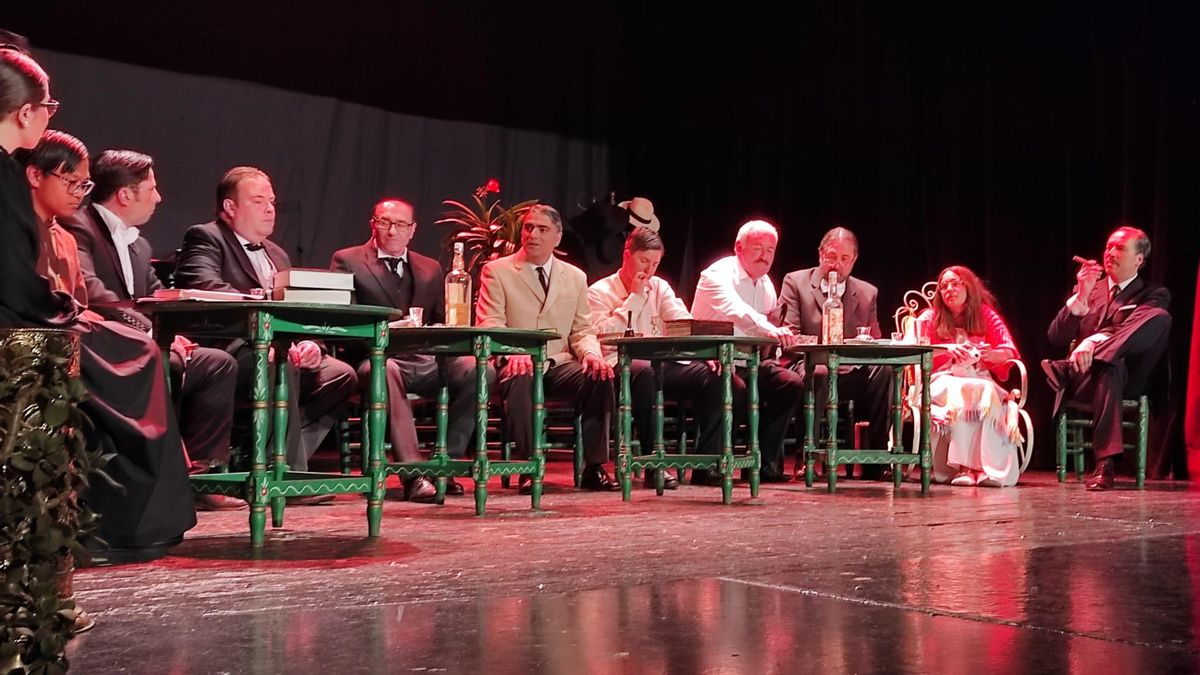 Representación de la obra ‘Una tarde de 1904’ en el Teatro Español.