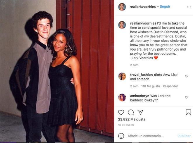 Lark Voorhies y Dustin Diamond