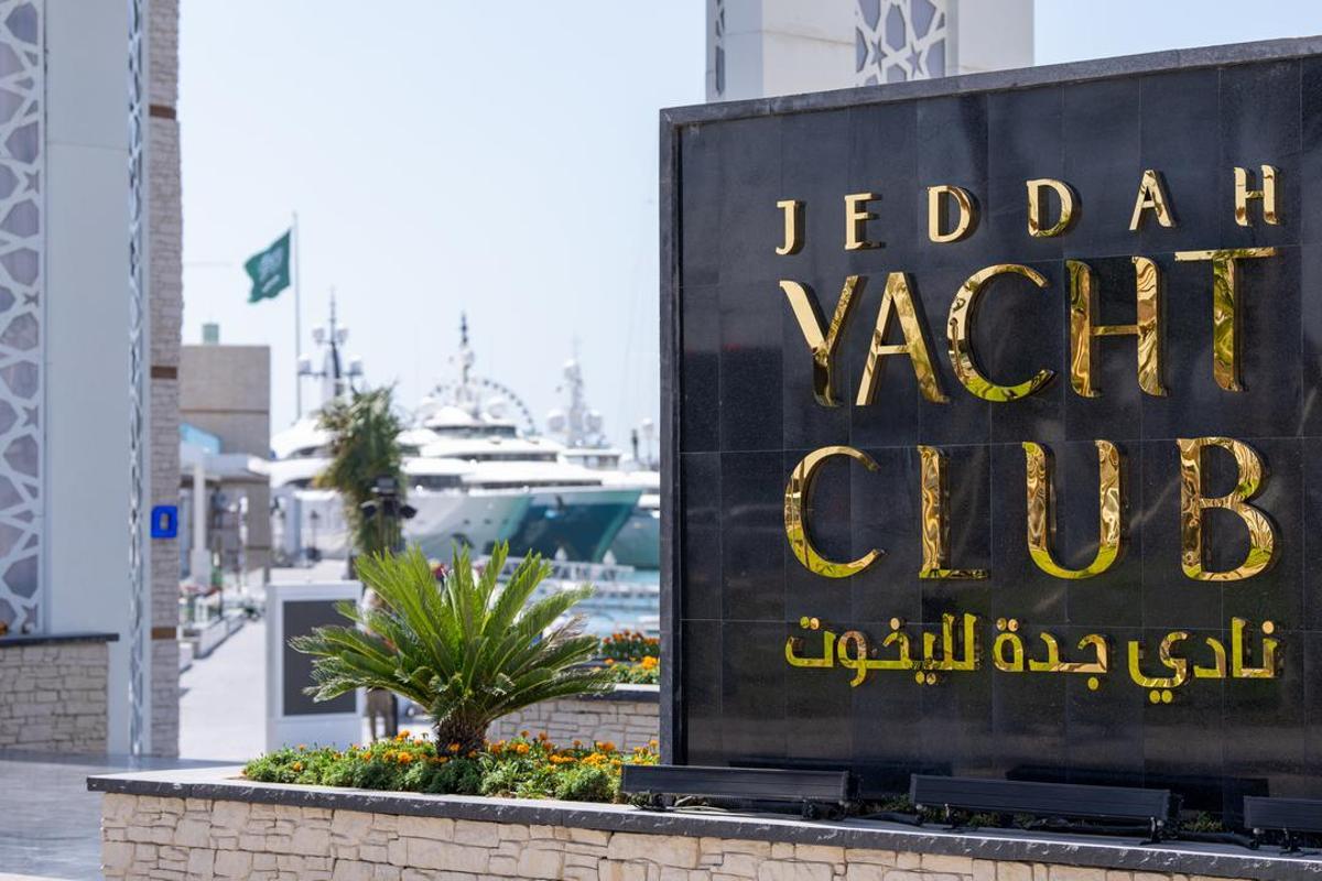 Instalaciones del Jeddah Yacht Club, donde se celebrará la segunda regata preliminar de la Copa América de vela, a finales de noviembre.