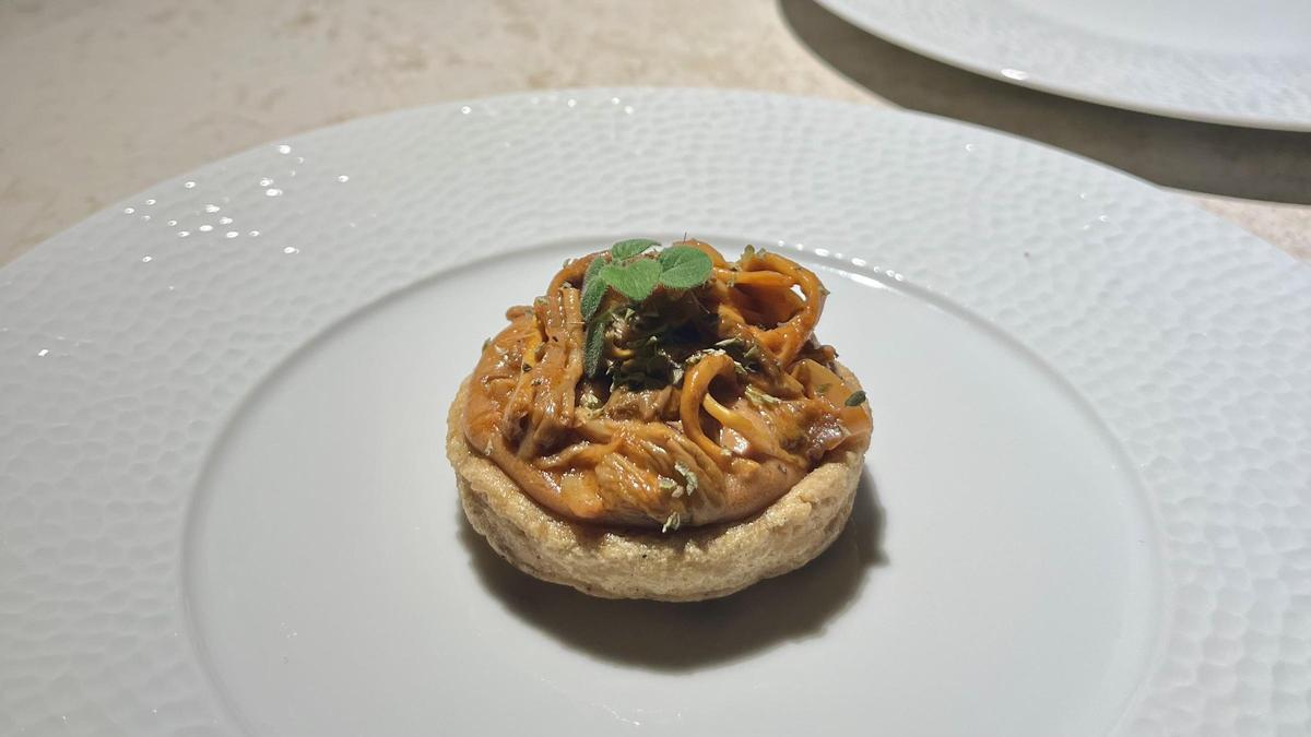 El sope de tinga de setas de Ome.