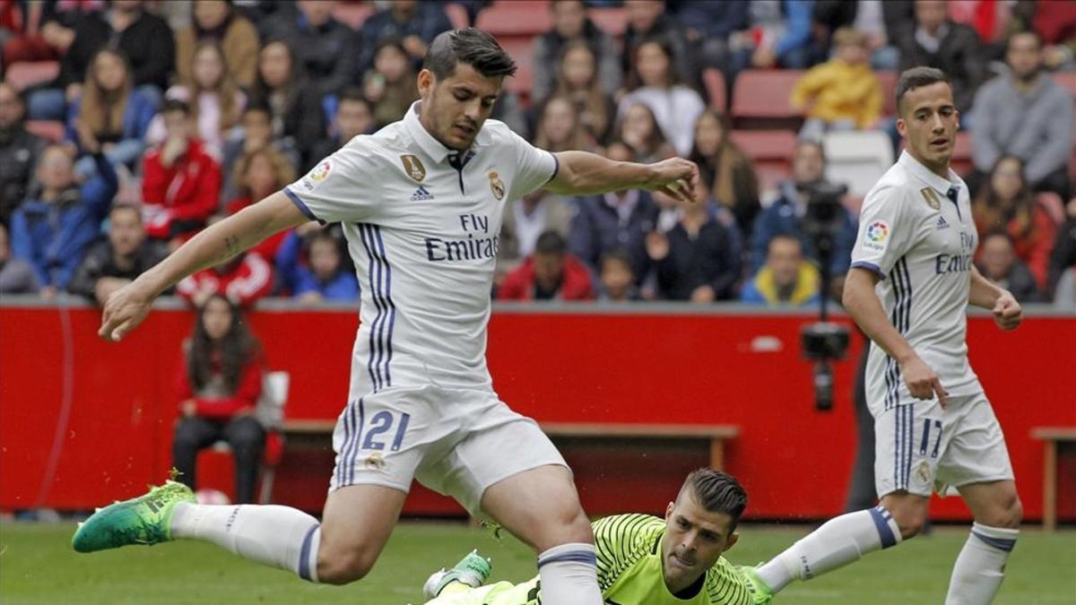 Álvaro Morata está disfrutando de pocos minutos en el Real Madrid