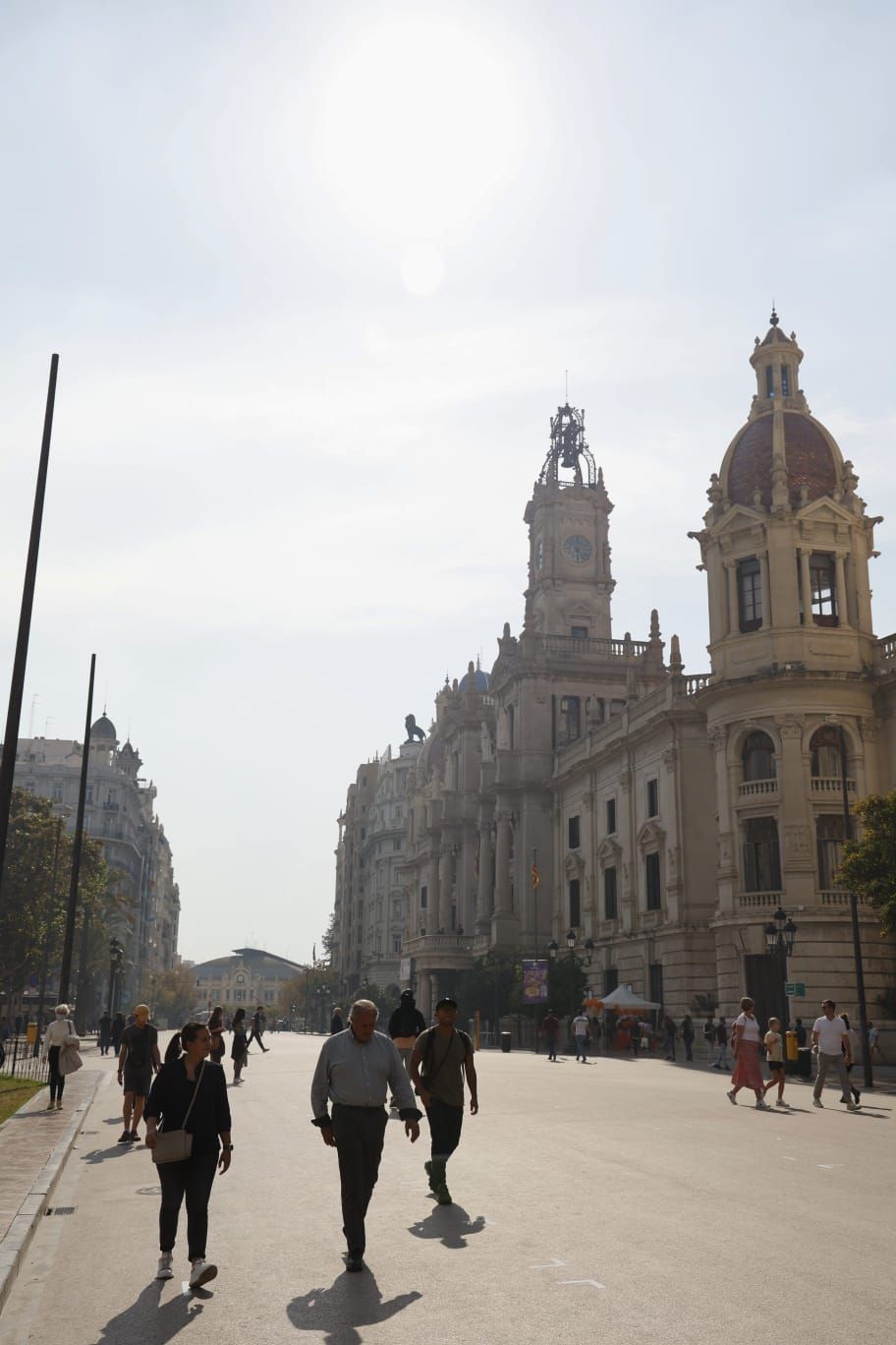 Humo en València por la quema de la paja del arroz