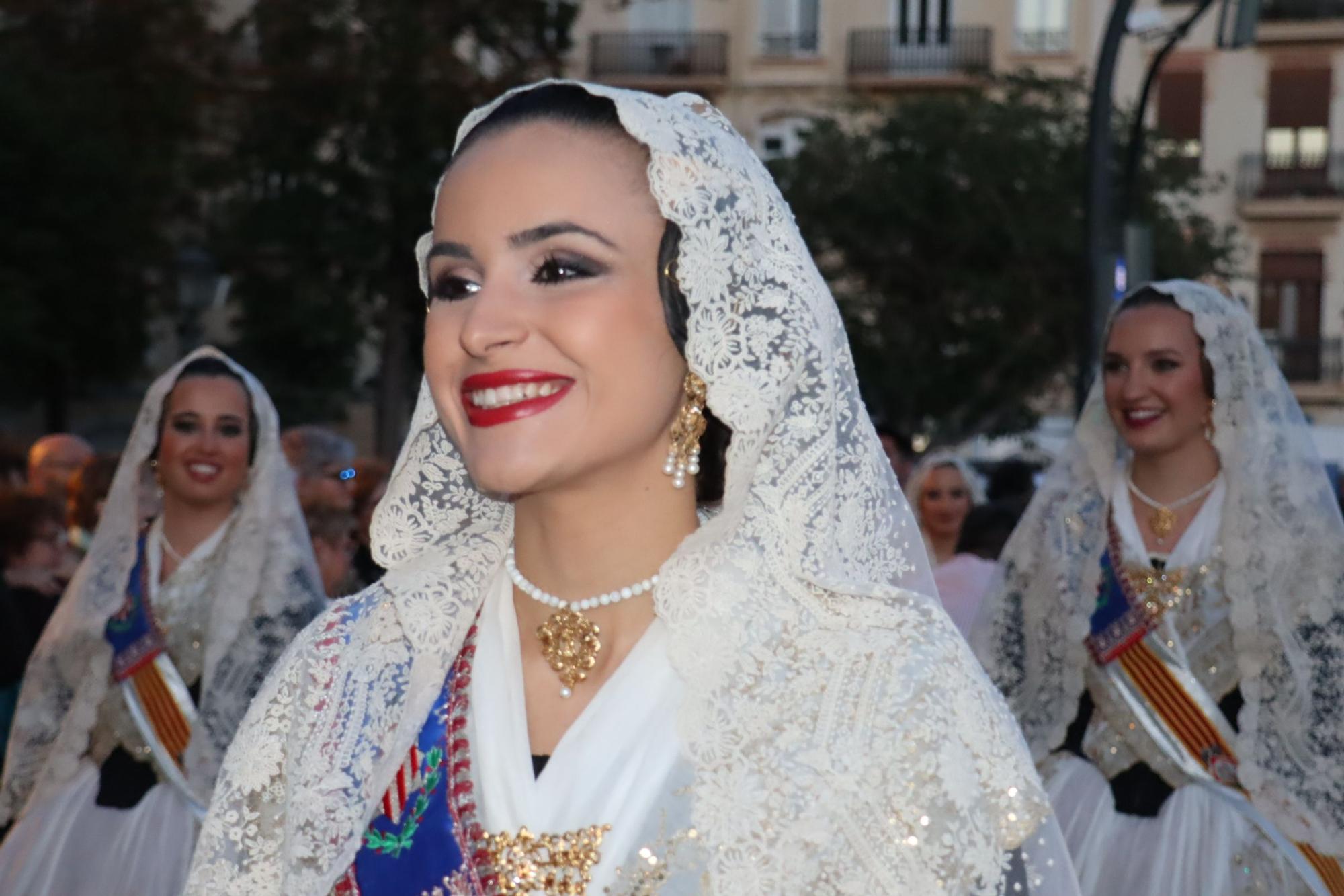 Cumbre fallera ante el Cristo de la Fe de Zaidía