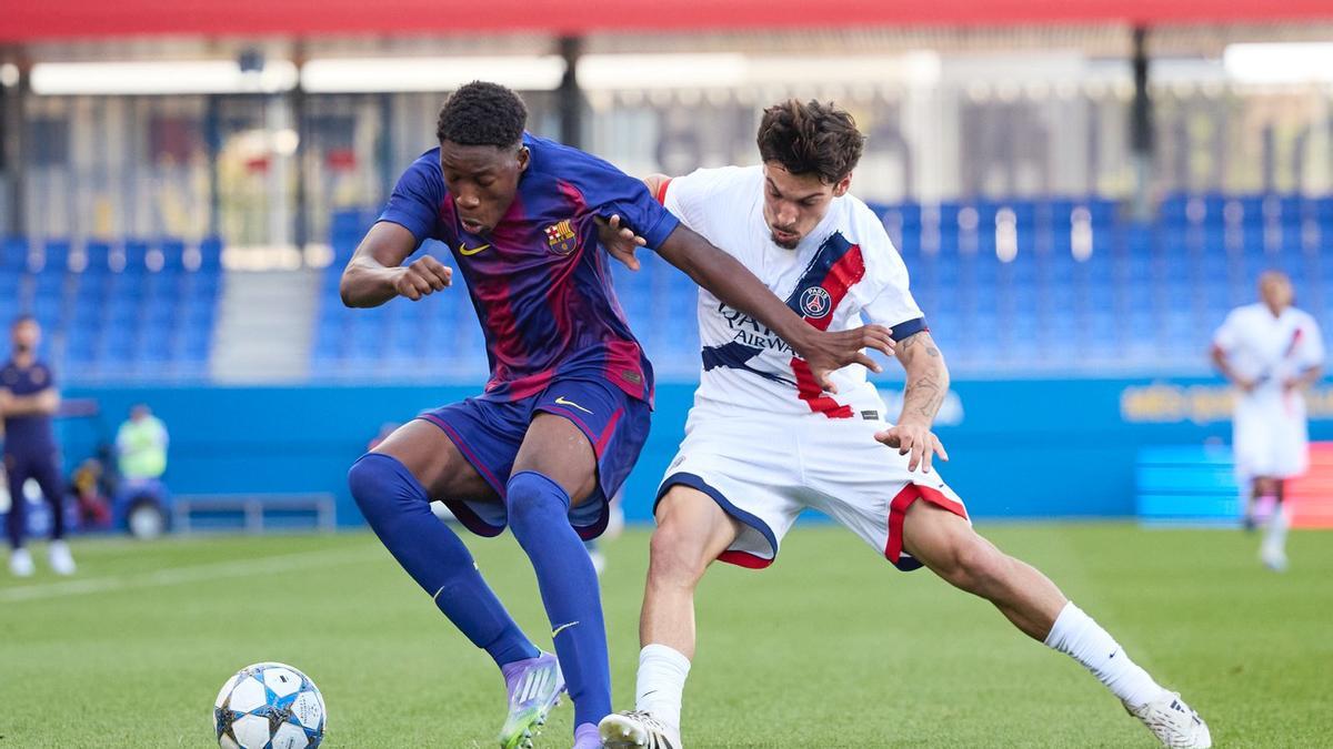 Sama Nomoko en el partido de la Youth League contra el PSG