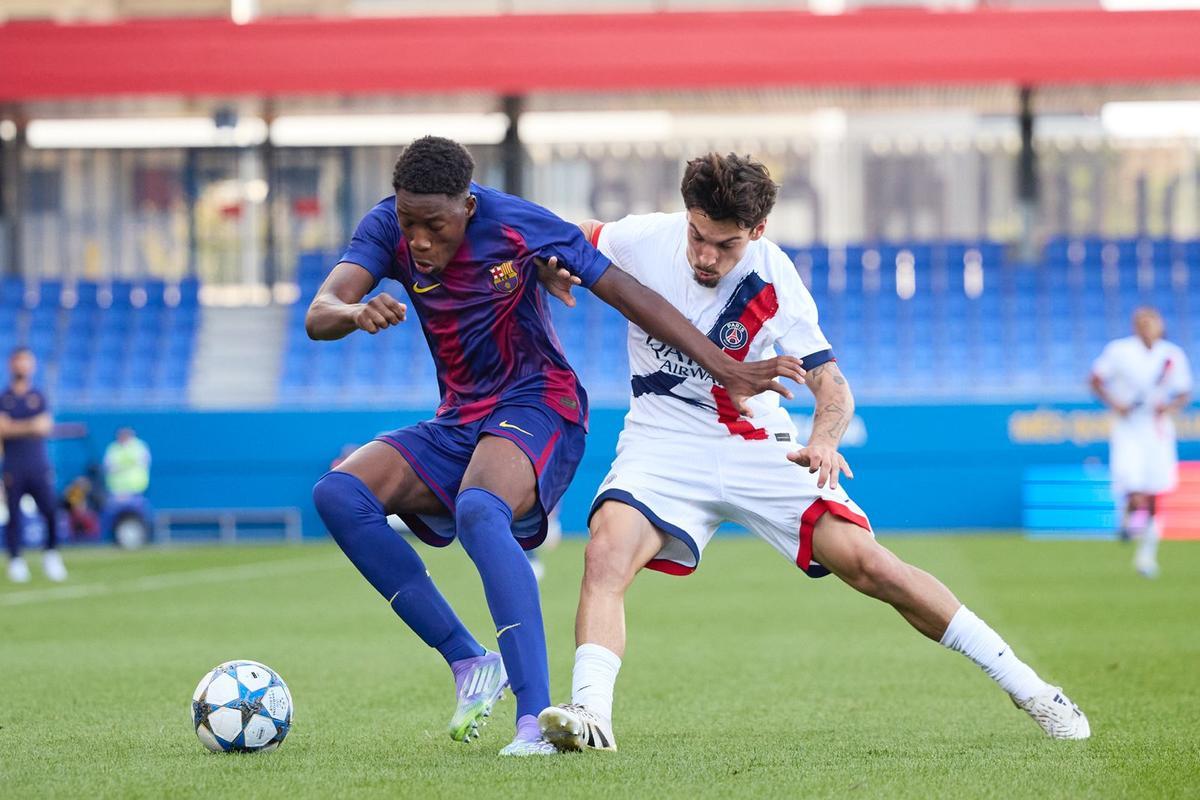 Sama Nomoko en el partido de la Youth League contra el PSG