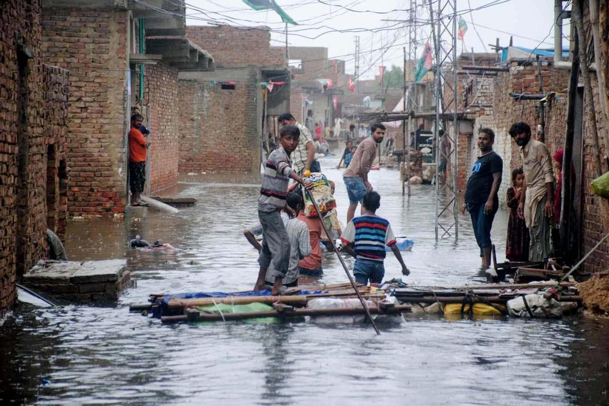 Inundaciones en Pakistán, en agosto de 2022.