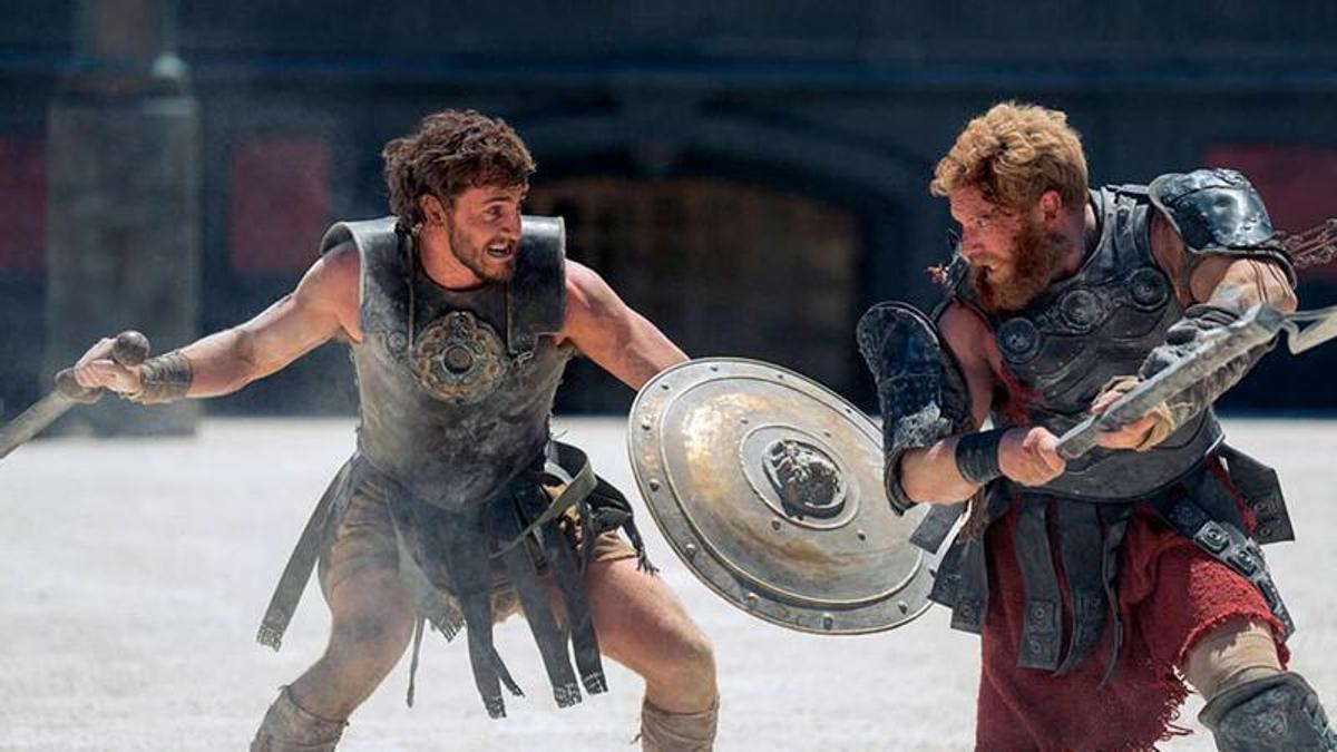 Una escena de la película 'Gladiator II'.