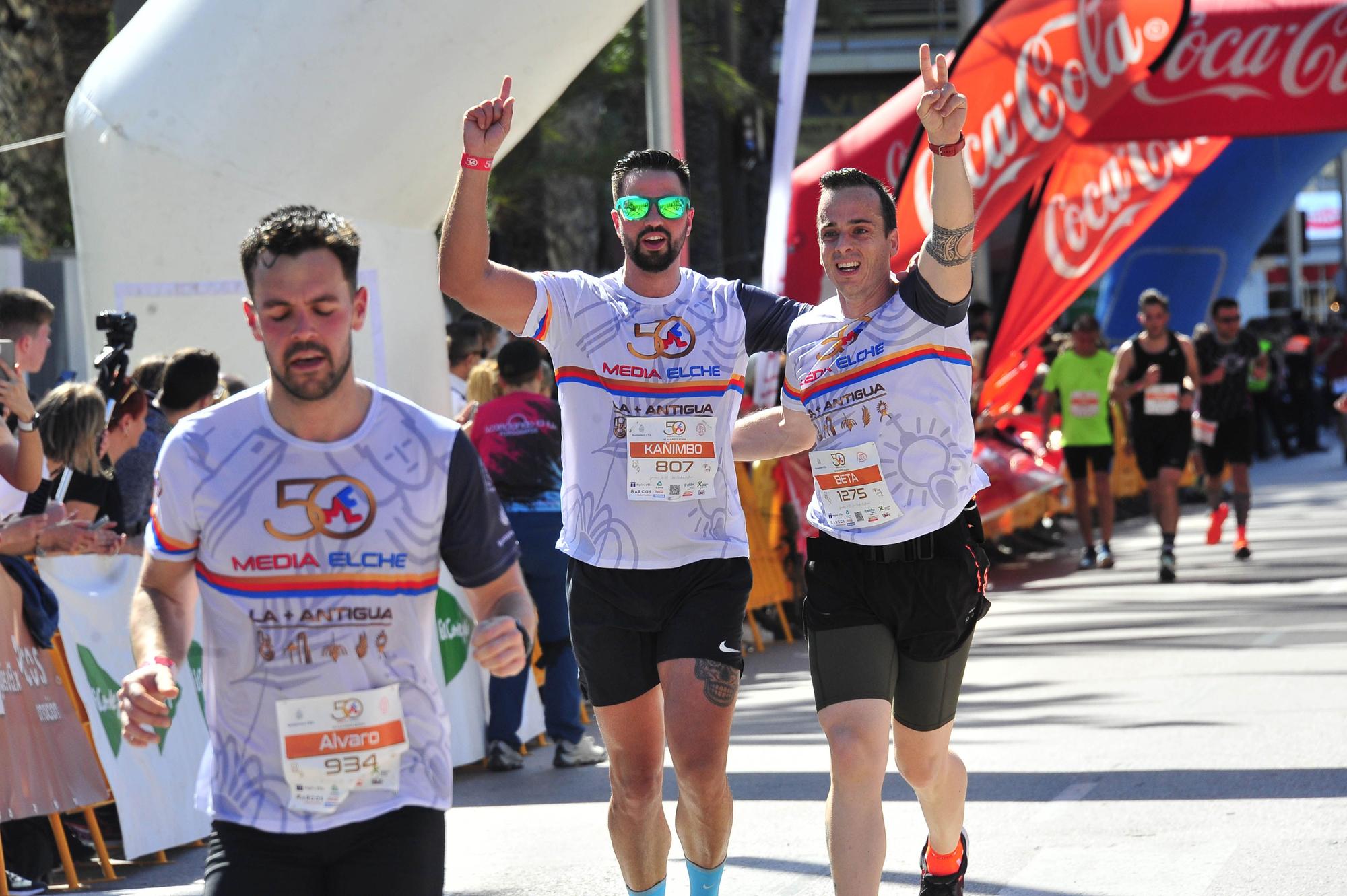 Un Medio Maratón de Elche marcado por el calor