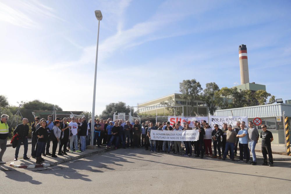 Protesta de la plantilla de Es Murterar