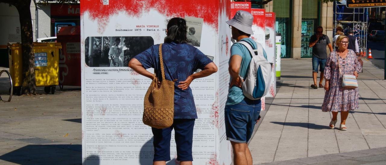 Exposición de la emigración de la mujer en los jardines de Ravella