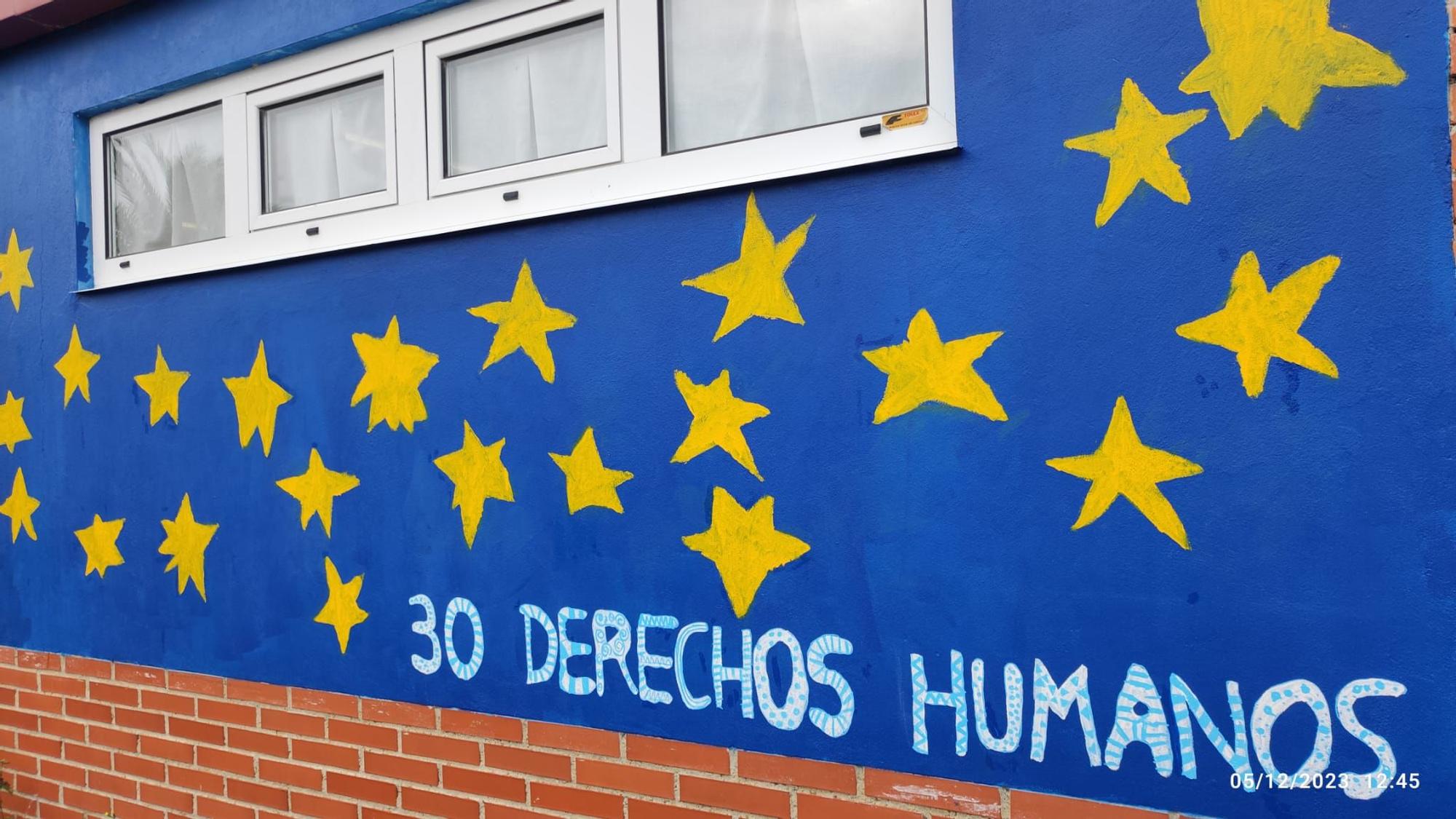 Los escolares derriban muros con pinceles (en imágenes)
