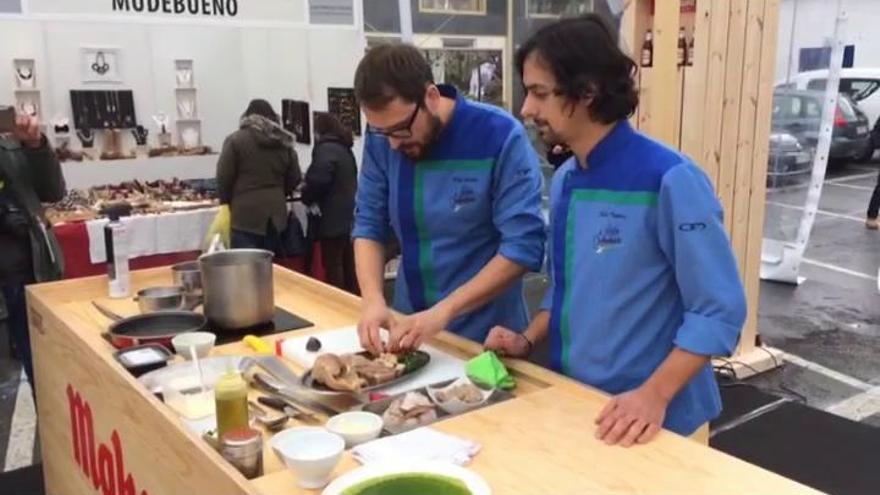 Showcooking de Kike Piñeiro y Eloy Cancela en Lalín