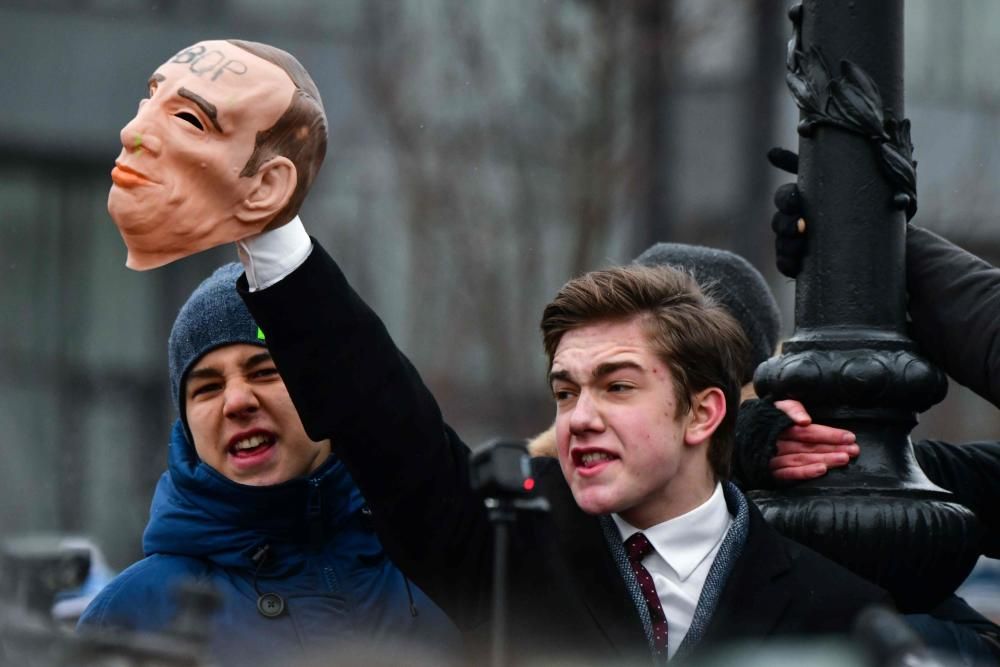 Protestas contra Putin en Moscú