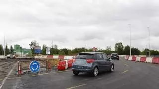La rotonda de acceso a Parque Principado entra en funcionamiento de forma provisional