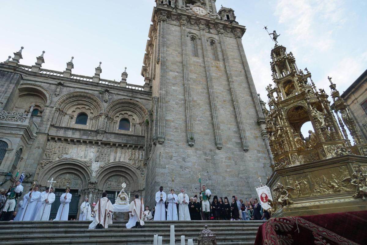 Así fue la procesión del Corpus Christi en Santiago de Compostela