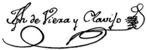 Firma de José Viera y Clavijo