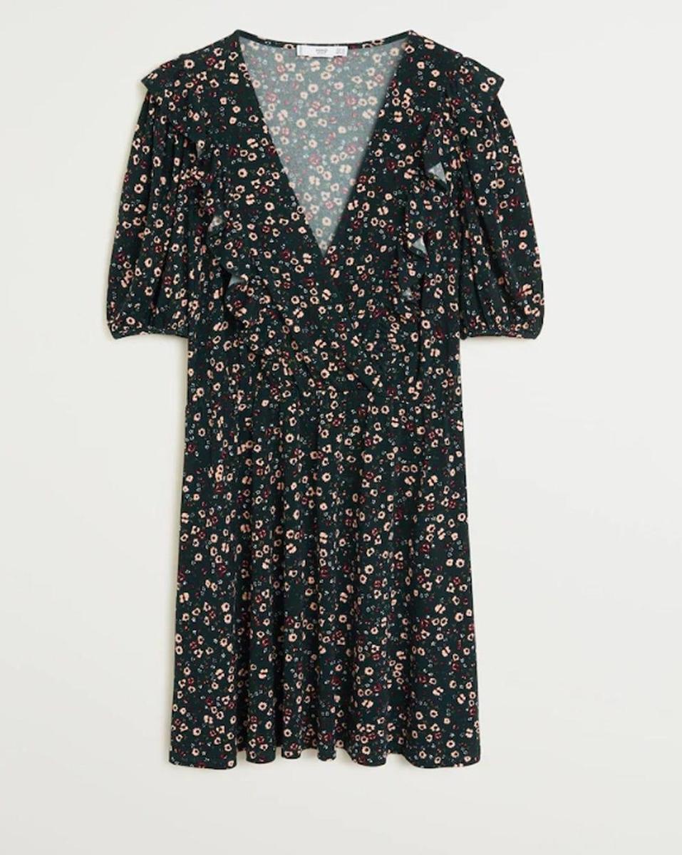 Vestido con estampado floral, de Mango (precio: 19,99 euros)