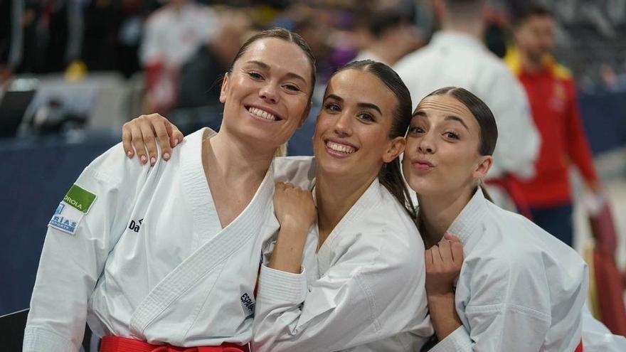 Raquel Roy logra la plata en la final por equipos de kata en el Europeo