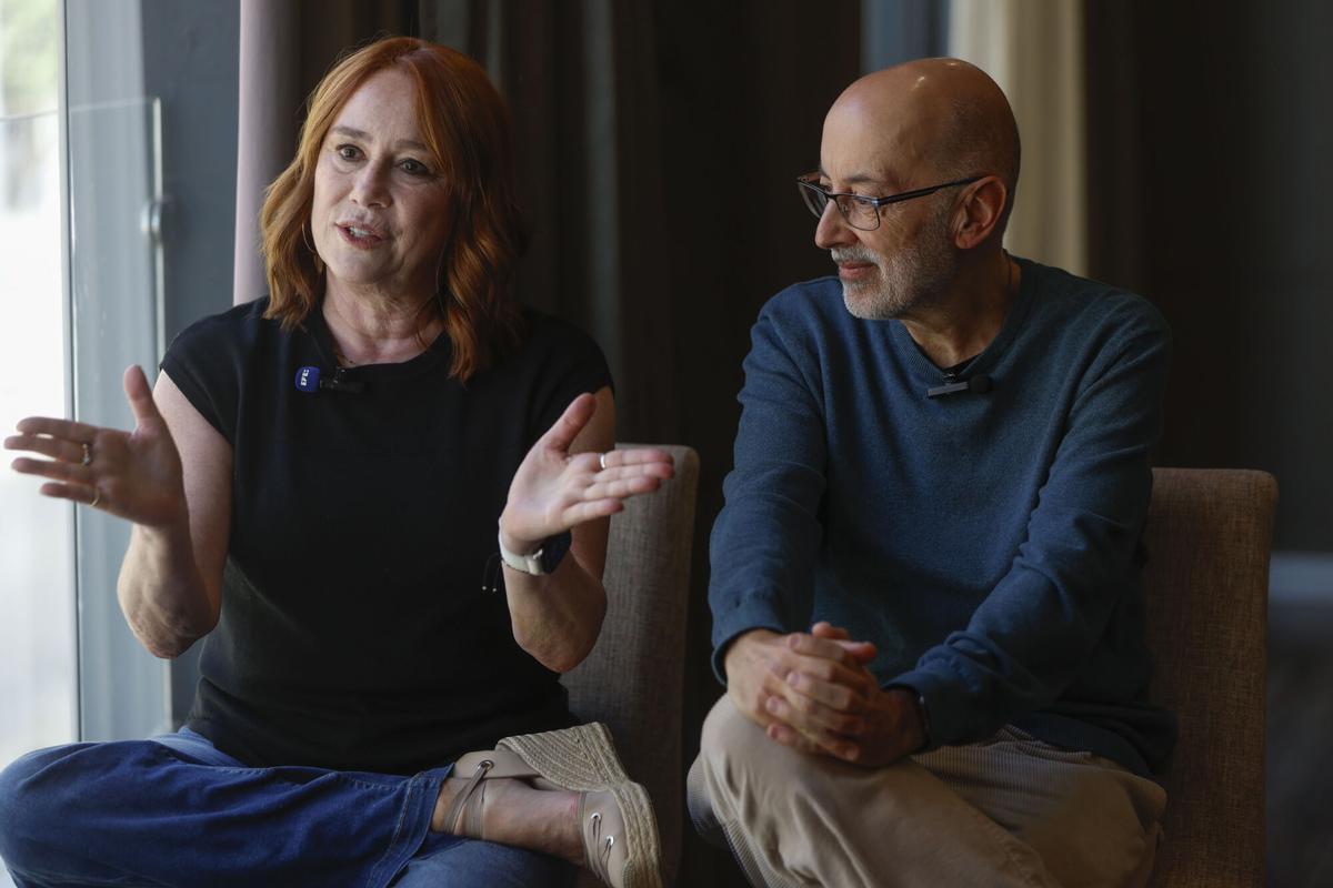 Gracia Querejeta y Miguel Olid (d)