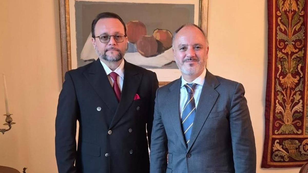 Regades, con Julio Moltó, en Ciudad de Panamá.