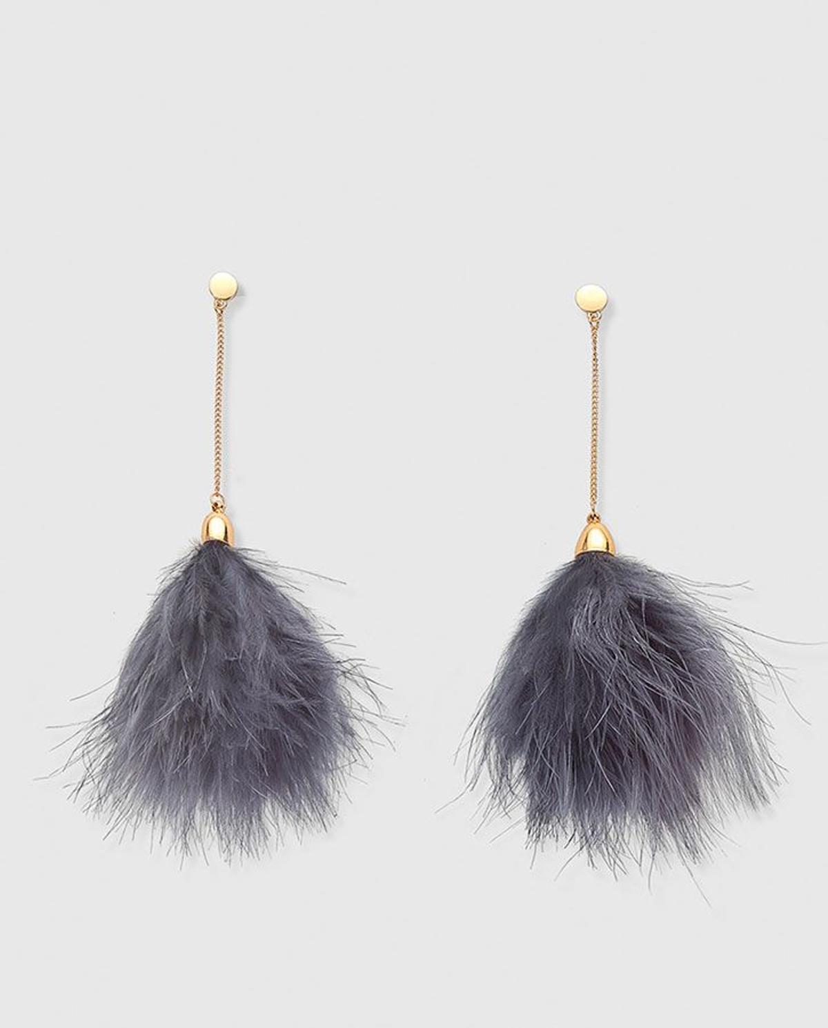 Long earrings: con plumas y a lo loco