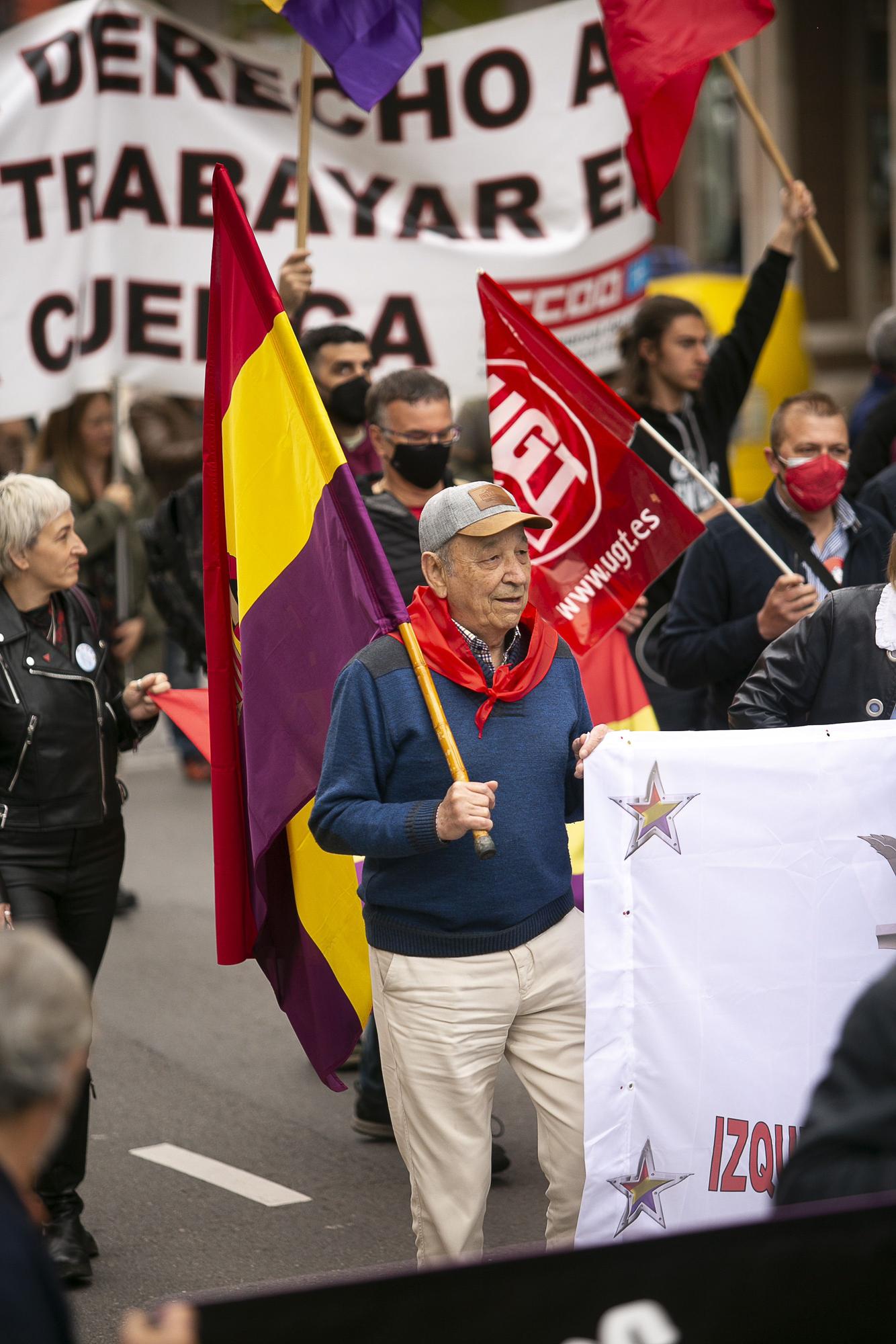 La manifestación del Primero de Mayo en Avilés