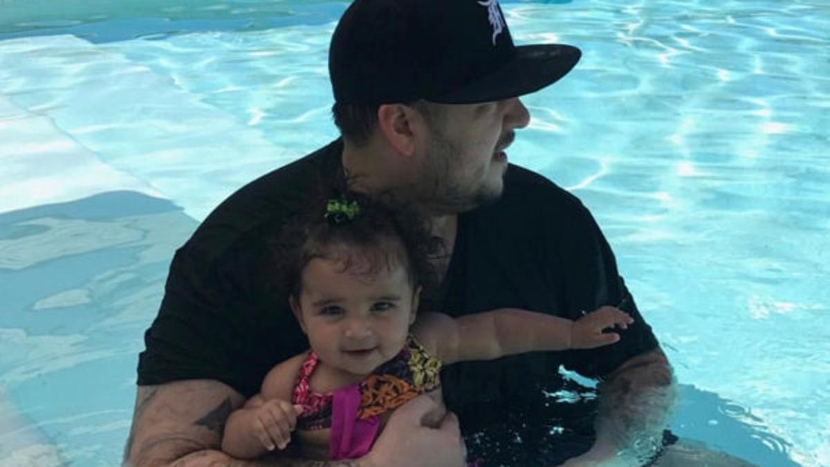 Rob Kardashian y su hija Dream