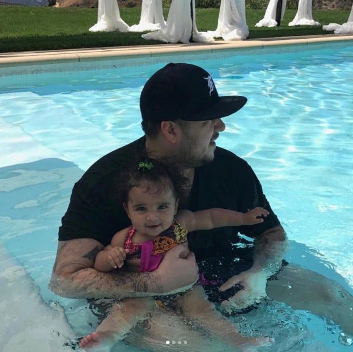 Rob Kardashian y su hija Dream