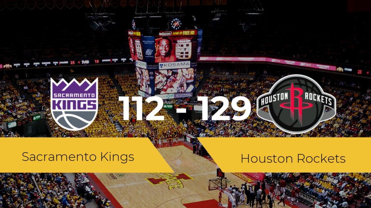 Houston Rockets logra la victoria frente a Sacramento Kings por 112-129