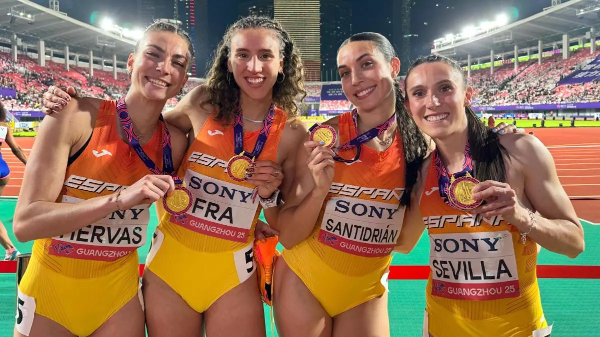 ?Espa?a es femenina! ?Oro y plata en el Mundial de Relevos!