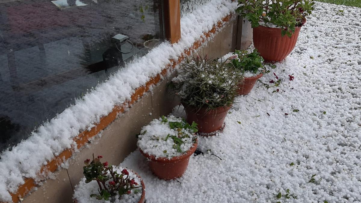 Granizada en Sariego