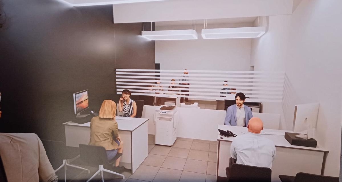 Iamgen de las mesas de atención en una imagen virtual.