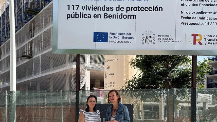 La eurodiputada Leire Pajín recuerda que la financiación de las 117 VPP de Benidorm fue lograda por gobiernos socialistas