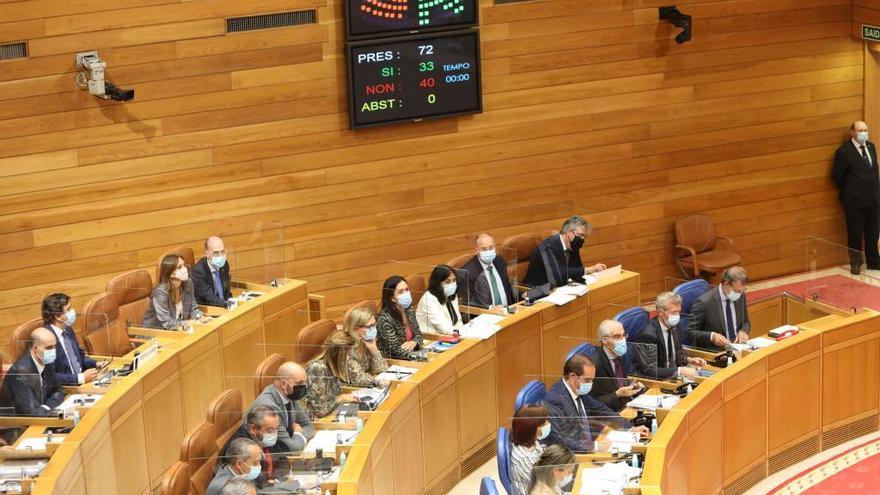 Diputados en el Parlamento de Galicia a finales de septiembre.