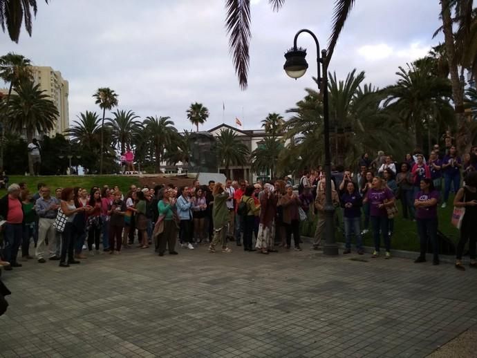 Concentración en la Plaza de La Feria por la libertad provisional de 'La Manada'