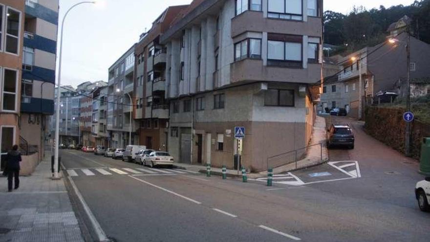 Calle Pazos Fontenla, con el cruce con Fonte Abilleira. // Santos Álvarez